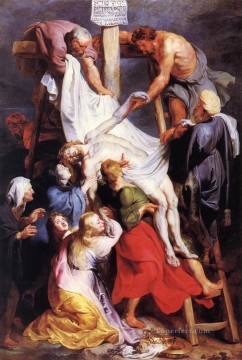  Barroco Pintura al %C3%B3leo - Descendimiento de la Cruz 1616 Barroco Peter Paul Rubens